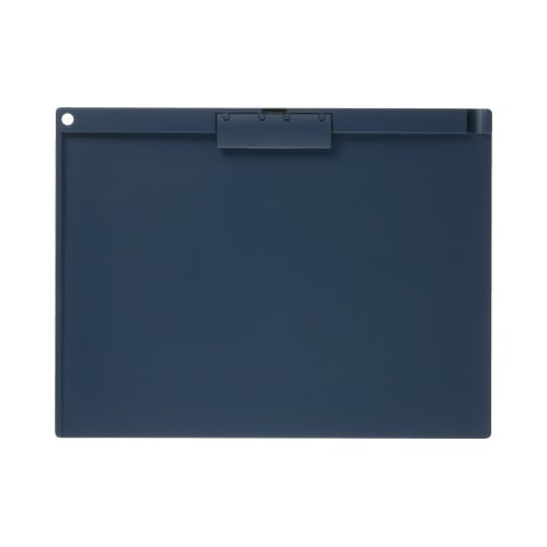 クリップボード(薄型・静音)A4横 ネイビー