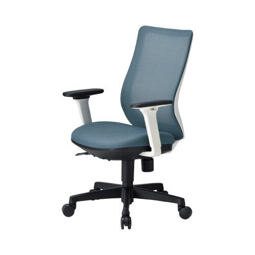 OA3200 WH Mバック ブルー肘付