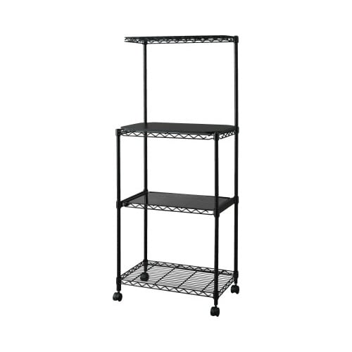 カラーメタルラック レンジ台 幅550 ブラック