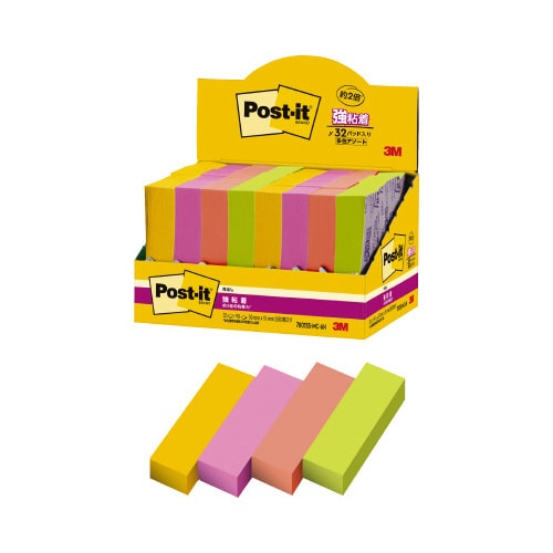 強粘着マルチカラー6 50×15 4色 32冊