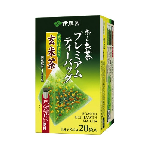 プレミアムティーバッグ 宇治抹茶入り玄米茶 20袋