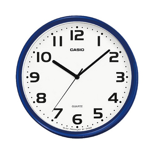 非電波掛時計 ブルー IQ−24−2JF