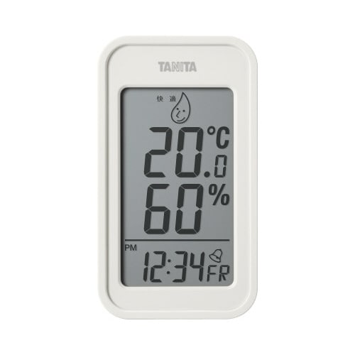 デジタル温湿度計 TT589 アイボリー