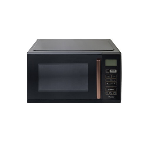 大型フラット電子レンジ23L BK色