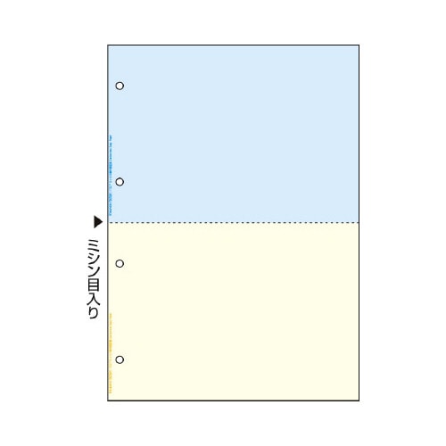 FSC(R)認証プリンタ帳票A4複写カラー2面4穴