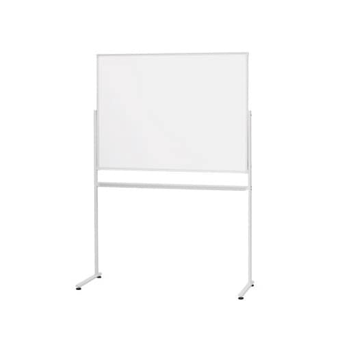 ◇スチール板面ホワイトボードL字脚 片面W1170