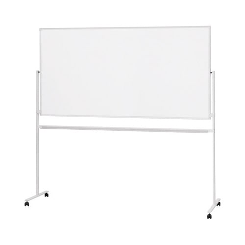 ◇ホーロー板面ホワイトボードT字脚 両面W1770