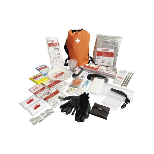 防水タイプ防災バッグ 30点入り