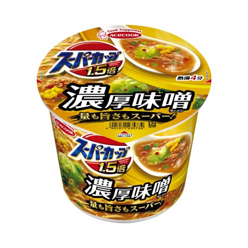 スーパーカップ1.5倍 みそラーメン 12個入り