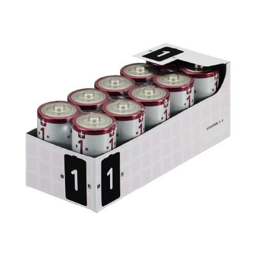 取り出しやすいアルカリ乾電池単1形 10本