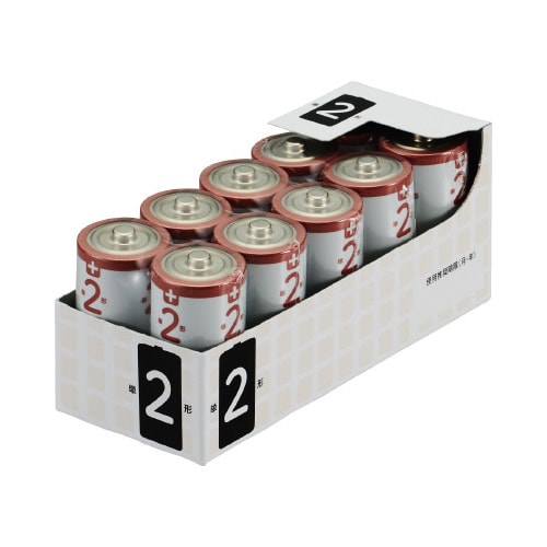 取り出しやすいアルカリ乾電池単2形 10本×3
