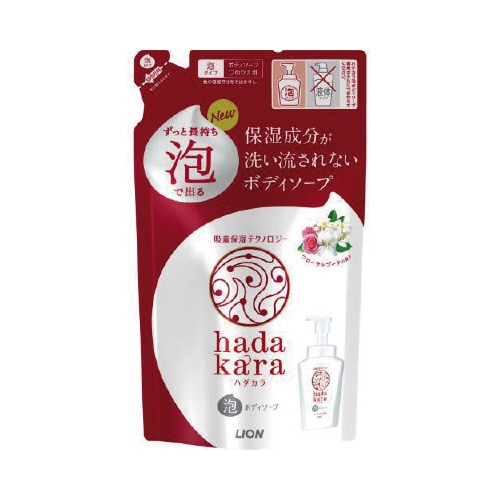 ハダカラボディソープフローラルソープ香詰替×16