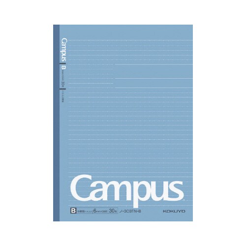 キャンパスノートドット罫 セミB5 青6mm 1冊