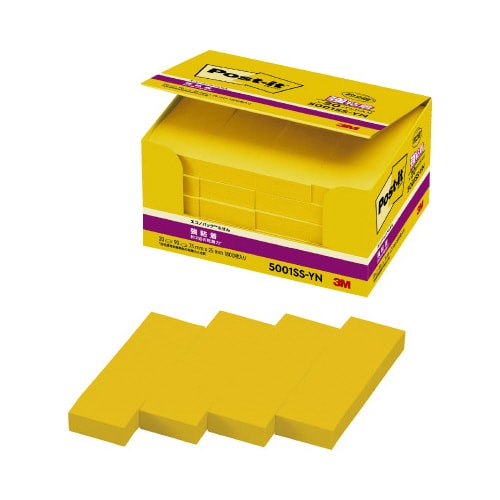 ポストイット 強粘着75×25 ネオン 黄 20冊