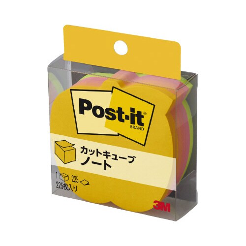 ポストイット 蛍光色 アップル形 5色225枚×5
