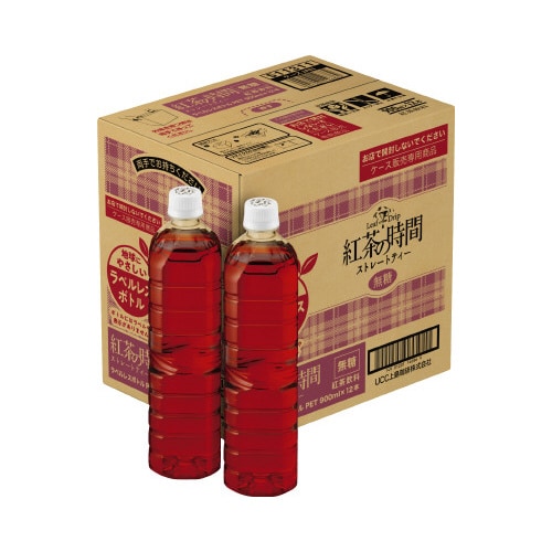 紅茶の時間 ストレート無糖 ラベルレス900ml