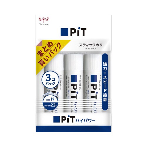 スティックのりピットハイパワーN 3PパックX5