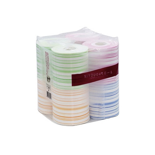 NIYODO4色ストライプ8ロール入x4個