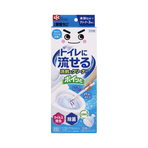 激落ちくん トイレに流せるポイッとクリーナー×6