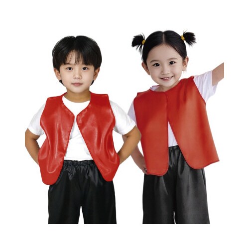 ソフトサテンベスト J 赤