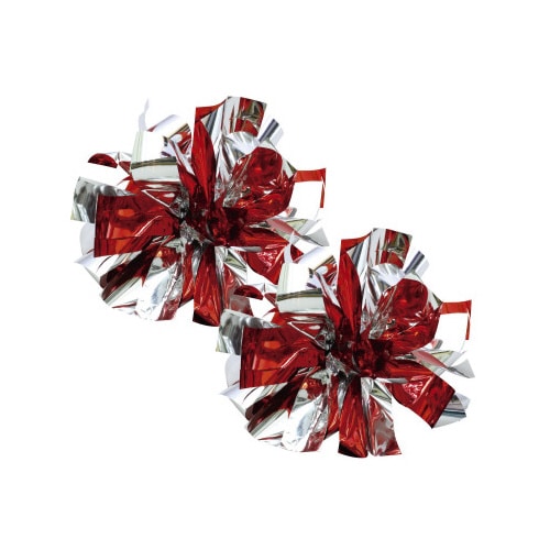 ハンドフリーチアポンポン レッドシルバー