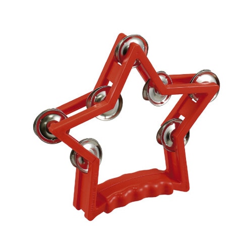 星形タンバリン 赤