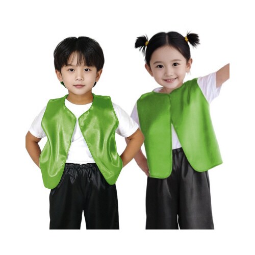 ソフトサテンベスト C 黄緑