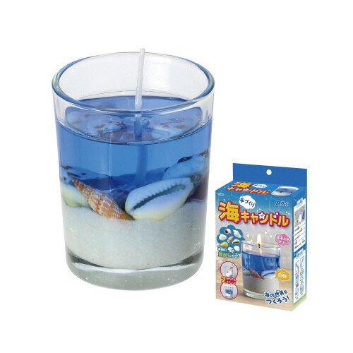 ジェルキャンドルでつくる手作り海キャンドル