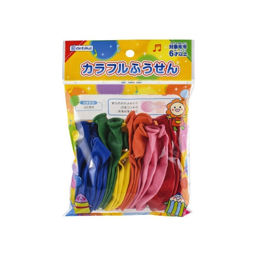 風船 カラフル風船 6色 20個入