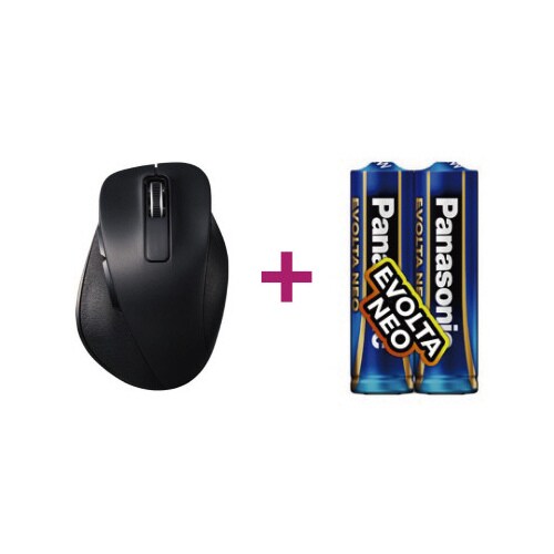 時短用マウス ブラック+エボルタNEOセット