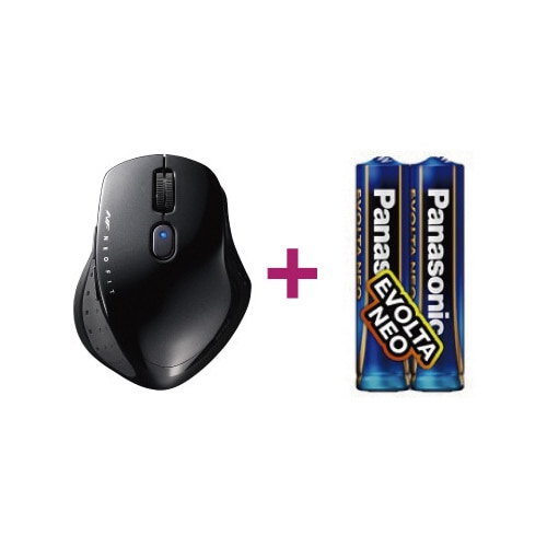 無線5ボタン ネオフィットマウス ブラック M