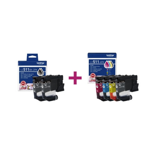 純正インク LC511BK−2PK+4PK