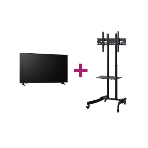 大型ディスプレイ55V型+ディスプレイスタンド