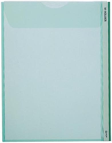 Mホルダー A4縦 収納幅10mm 緑 5枚