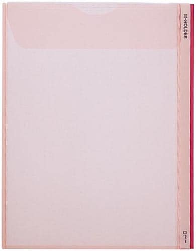 Mホルダー A4縦 収納幅10mm 赤 5枚