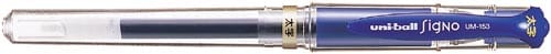 ゲルインクボールペン シグノ太字1.0mm青10本