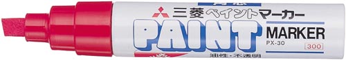 油性マーカー ペイントマーカー 太字 赤