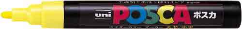 水性マーカー ポスカ 中字 黄