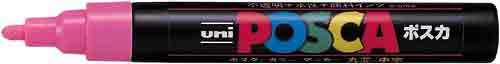 水性マーカー ポスカ 中字 桃
