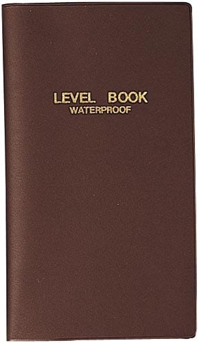 測量野帳レベル合成紙(耐水) 24枚×10冊