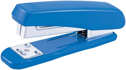 中型ホッチキス 3号針用 ハンディタイプ ブルー