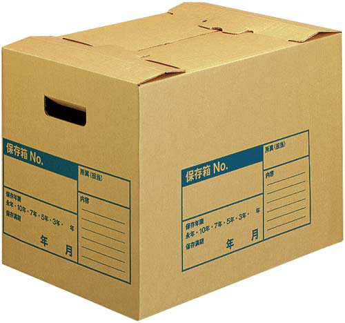 文書保存箱 A3ファイル用 フタ差し込み式 10個