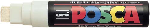 水性マーカー ポスカ 極太 白