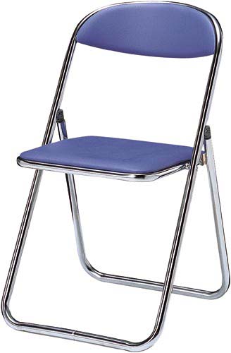 折りたたみイス 座幅380 ライトブルー6脚以上