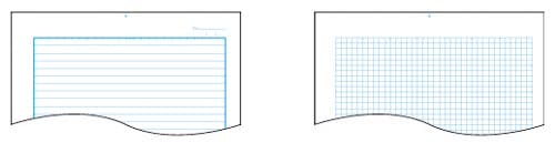 コピー用箋B5 5mm方眼ブルー刷り50枚入×10