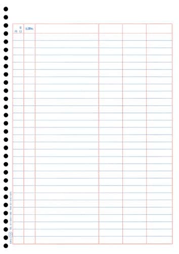 LBP対応 単票バインダー元帳 A4 1000枚入