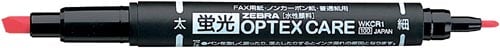 蛍光オプテックス ケア 赤