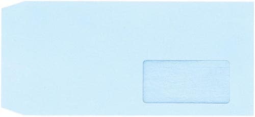 グラファン窓付封筒 長3 ブルー 100枚入 10