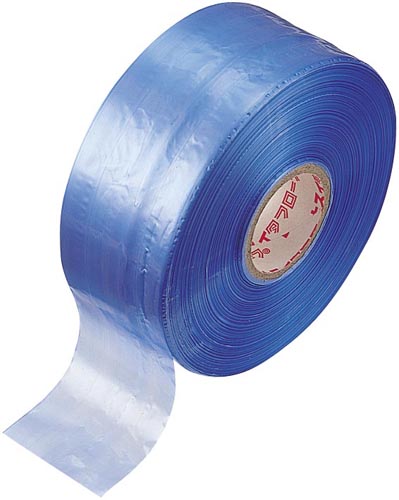 荷造りひも レコード巻 青 500m 1巻