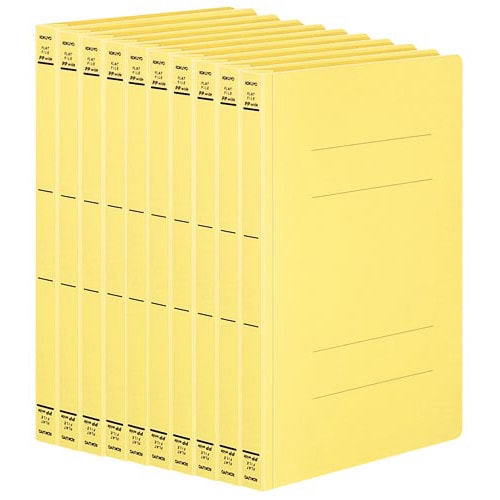 フラットファイル<PPワイド> A4縦 黄 10冊